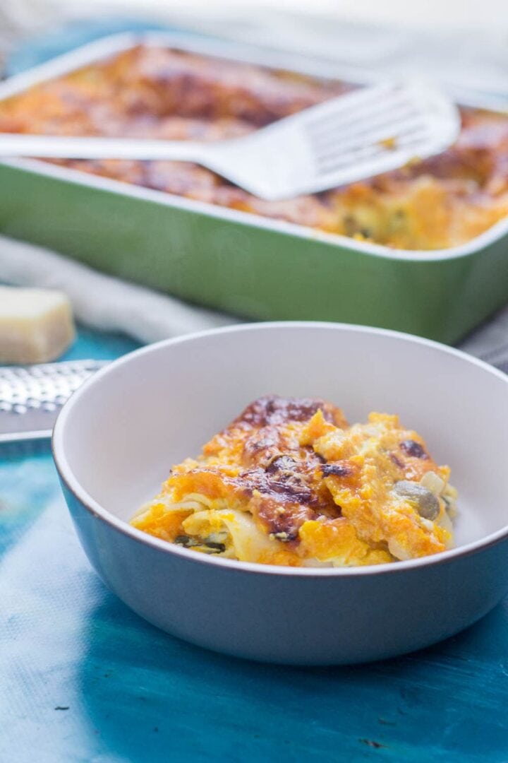 Four Cheese Butternut Squash Lasagne with Spinach • The Cook Report