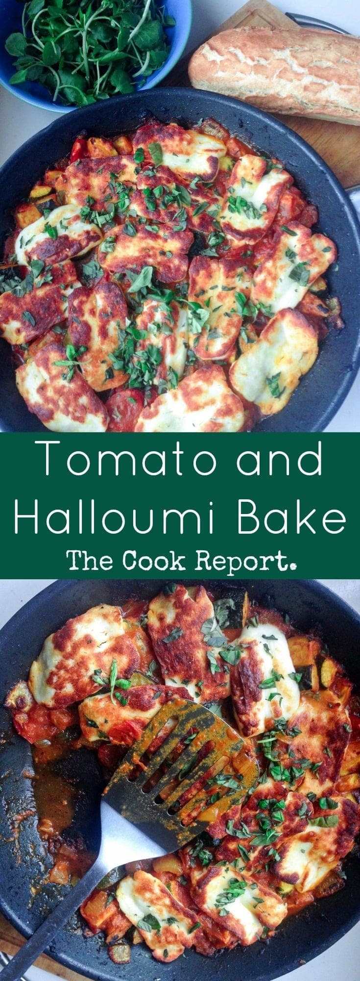 Tomato and Halloumi Bake with Courgette • Halloumi Recipe • The Cook Report