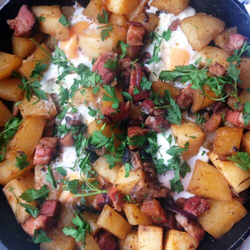 Potato, Bacon and Mushroom Hash • The Cook Report