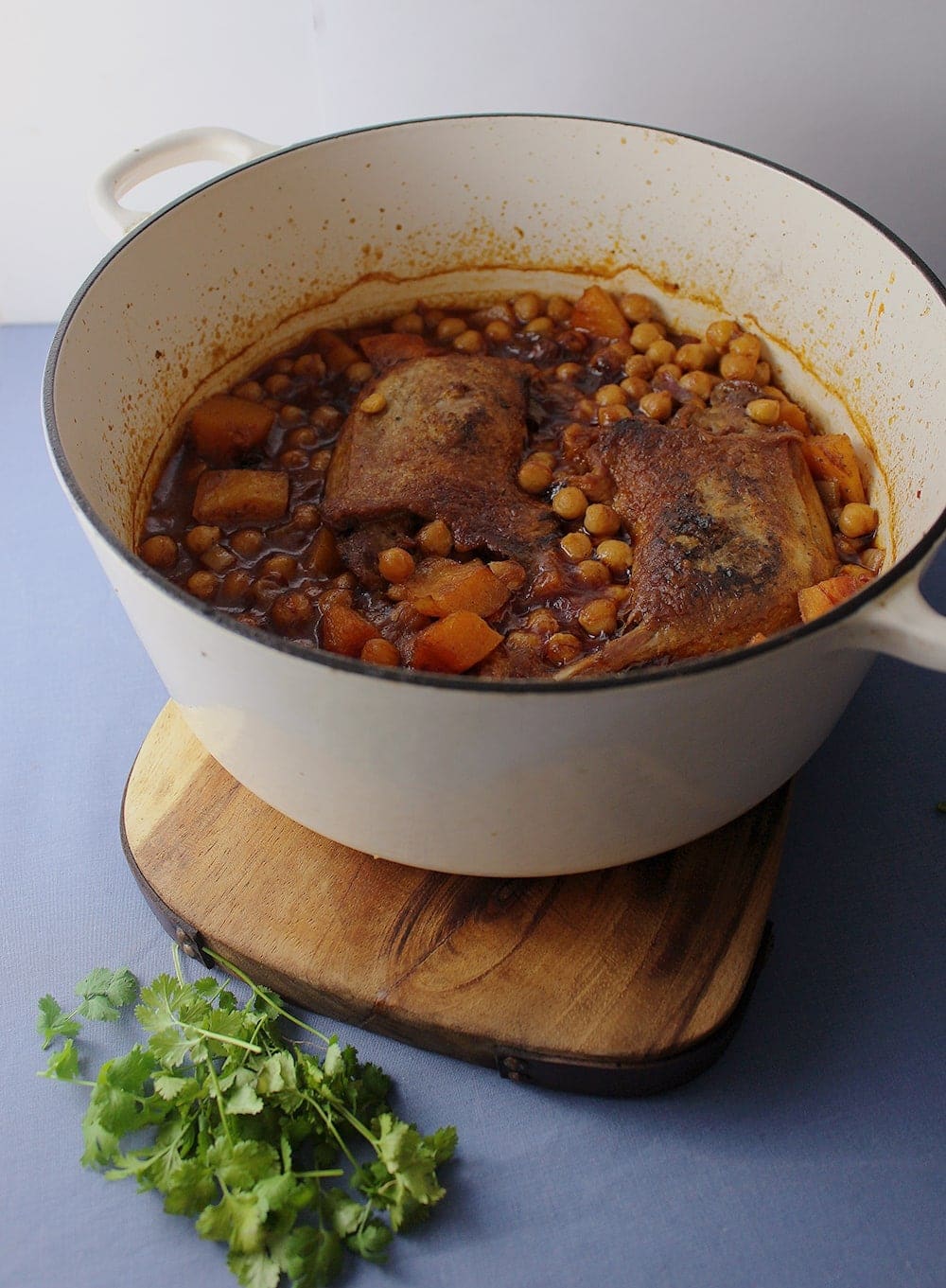 Try out this indulgent duck tagine with chickpeas and butternut squash for a slow cooked weekend treat.