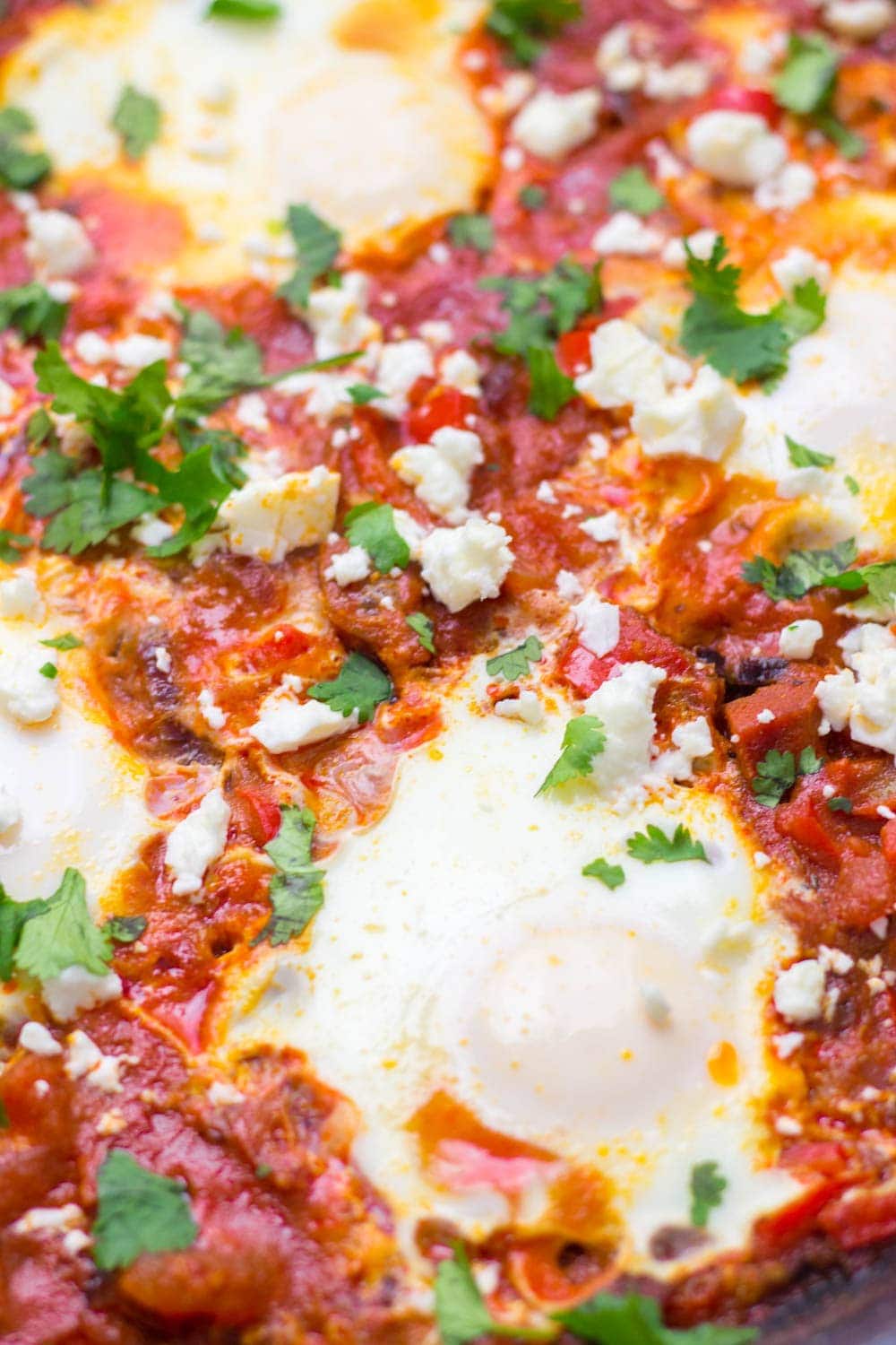 This chorizo shakshuka is full of smoky flavour from the chorizo and smoked paprika. Serve with crusty bread for those runny yolks and a dollop of yoghurt.