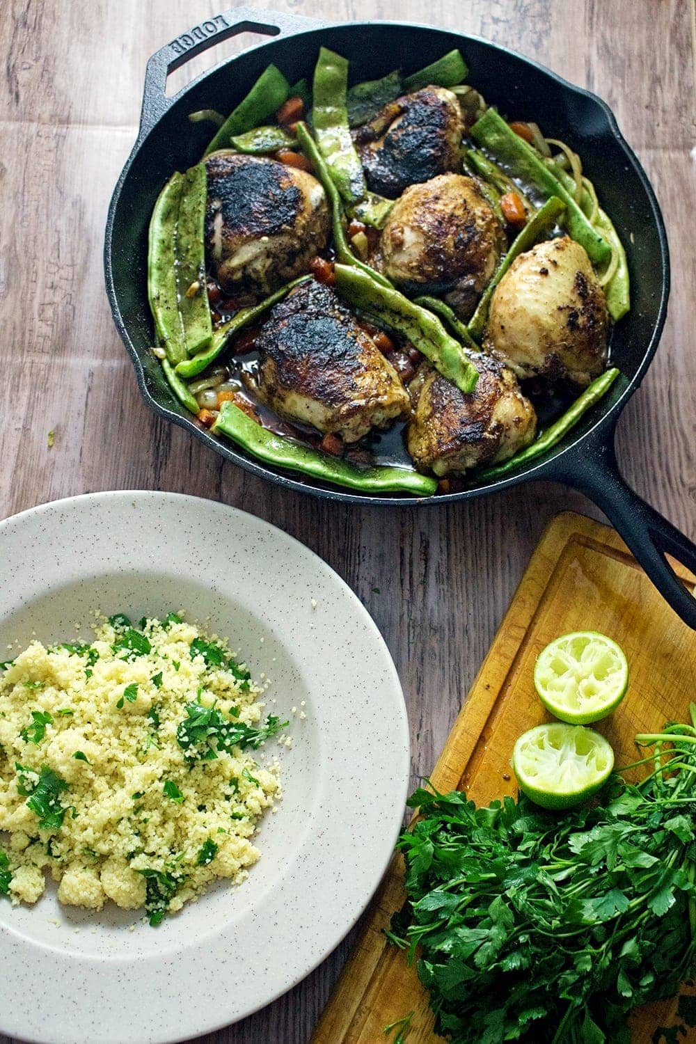This berbere chicken recipe is bursting with flavour. It's quick and easy to put together and tastes amazing served over lime & parsley cous cous!