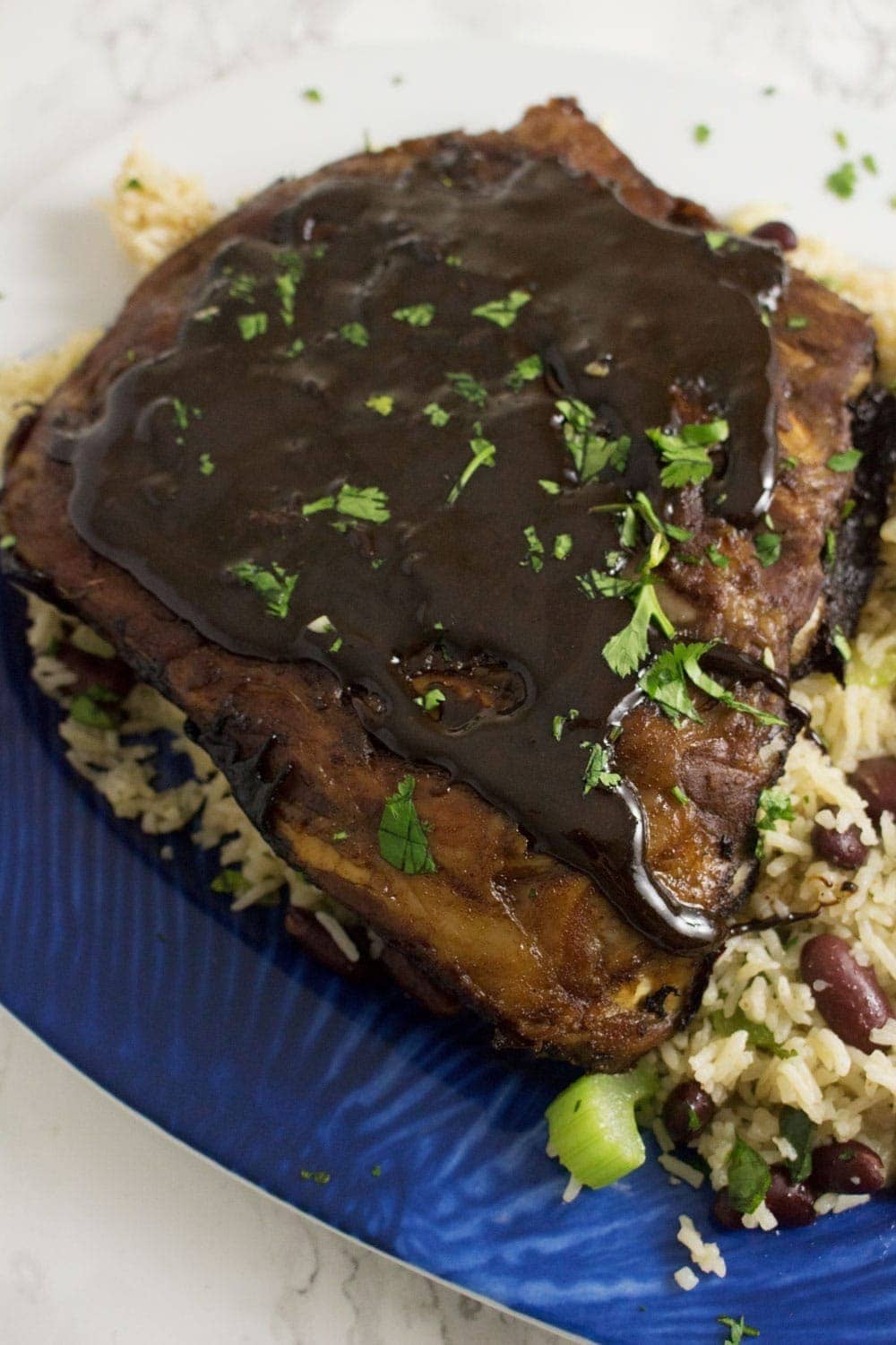 Sticky Oven Baked Cajun Pork Ribs with Rice Pilaf • The Cook Report