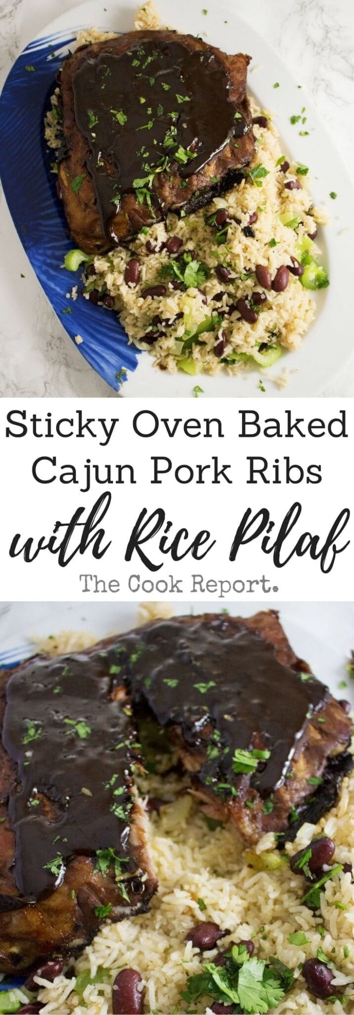 Sticky Oven Baked Cajun Pork Ribs with Rice Pilaf • The Cook Report