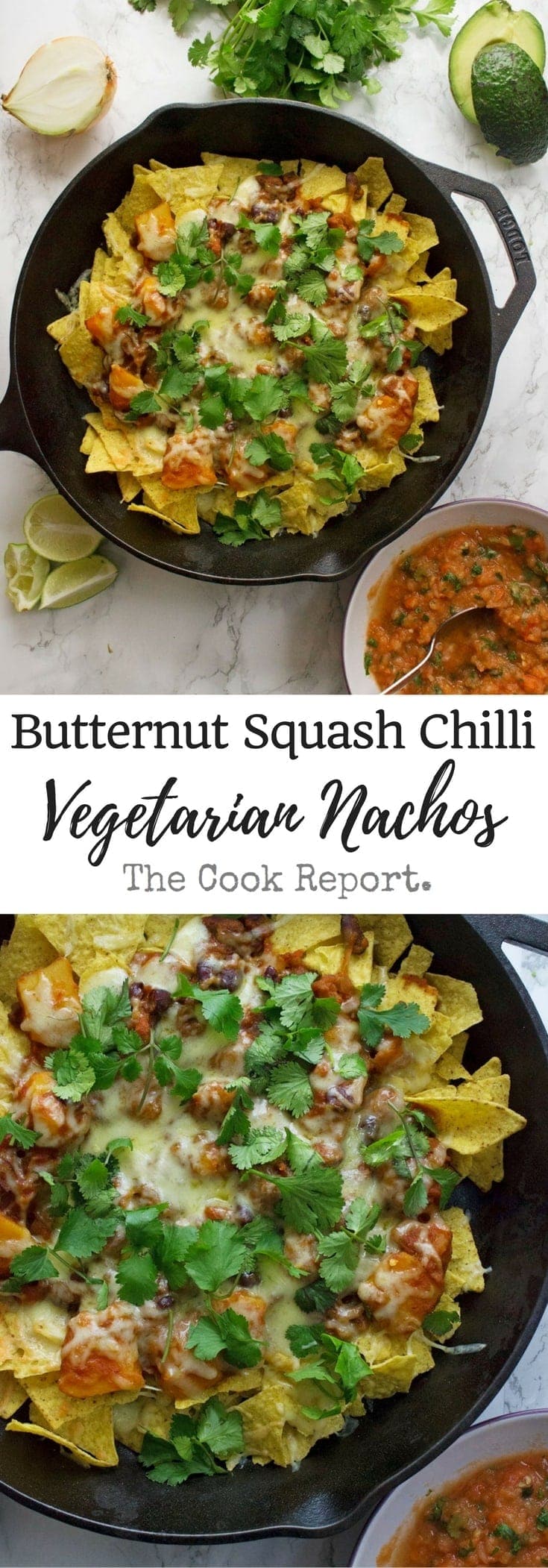 Butternut Squash Chilli Vegetarian Nachos • The Cook Report
