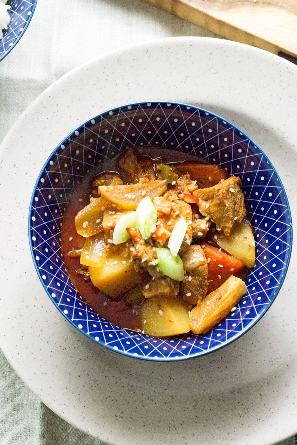 Slow Cooker Korean Pork & Potato Stew • The Cook Report