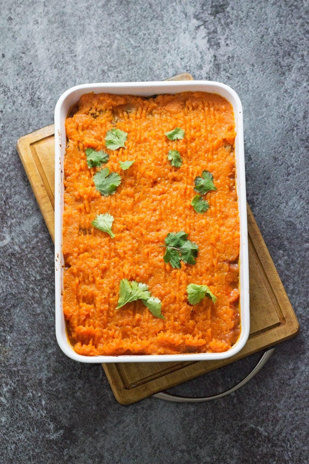 This Moroccan cottage pie is a brilliant twist on a traditional recipe. The beef is spiced with ras-el-hanout and cumin and topped with mashed sweet potato.