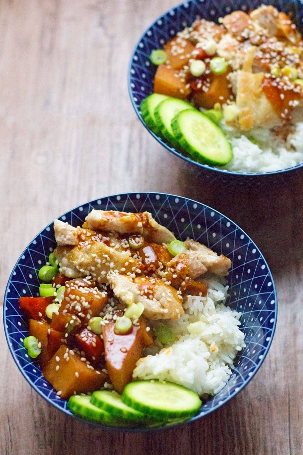 Spicy Korean chicken & potato stew, or dakdoritang, has the perfect balance of sweet and spicy from the use of gochujang and sugar in the broth.