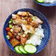 Spicy Korean chicken & potato stew, or dakdoritang, has the perfect balance of sweet and spicy from the use of gochujang and sugar in the broth.