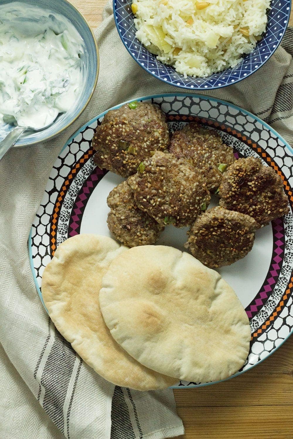 Sesame Lamb with Pine Nut Rice & Cucumber Yoghurt • The Cook Report