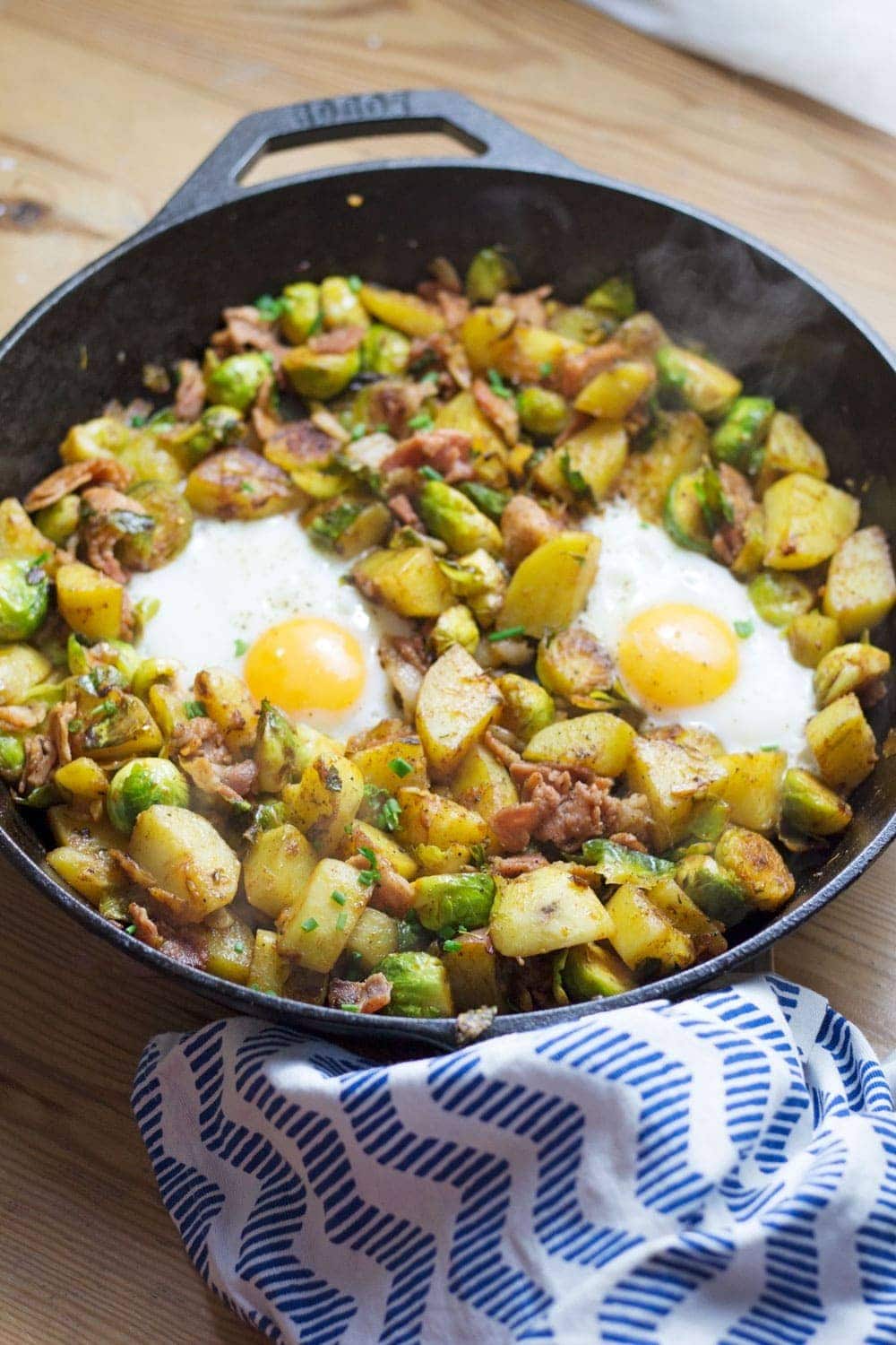 Brussels Sprout, Potato & Bacon Breakfast Hash • The Cook Report