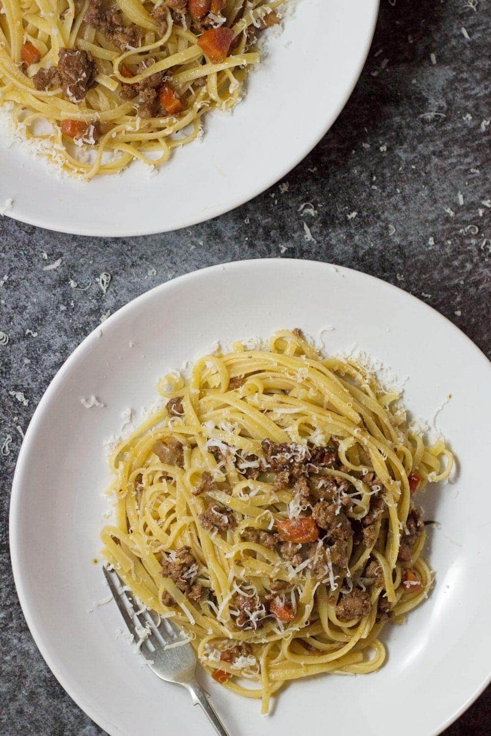 This veal & pancetta ragu is slow cooked for over an hour to get the meat insanely tender. This recipe makes a delicious change from beef.