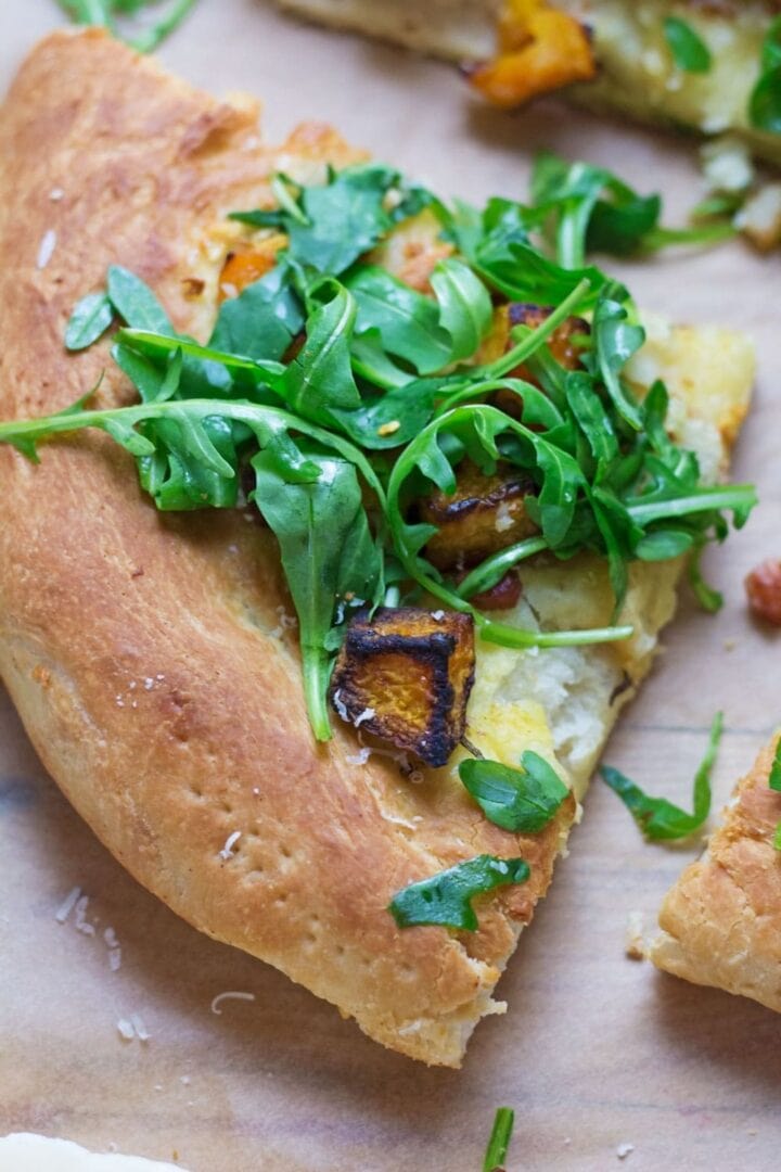 Roasted Butternut Squash & Pancetta Pizza with Rocket • The Cook Report
