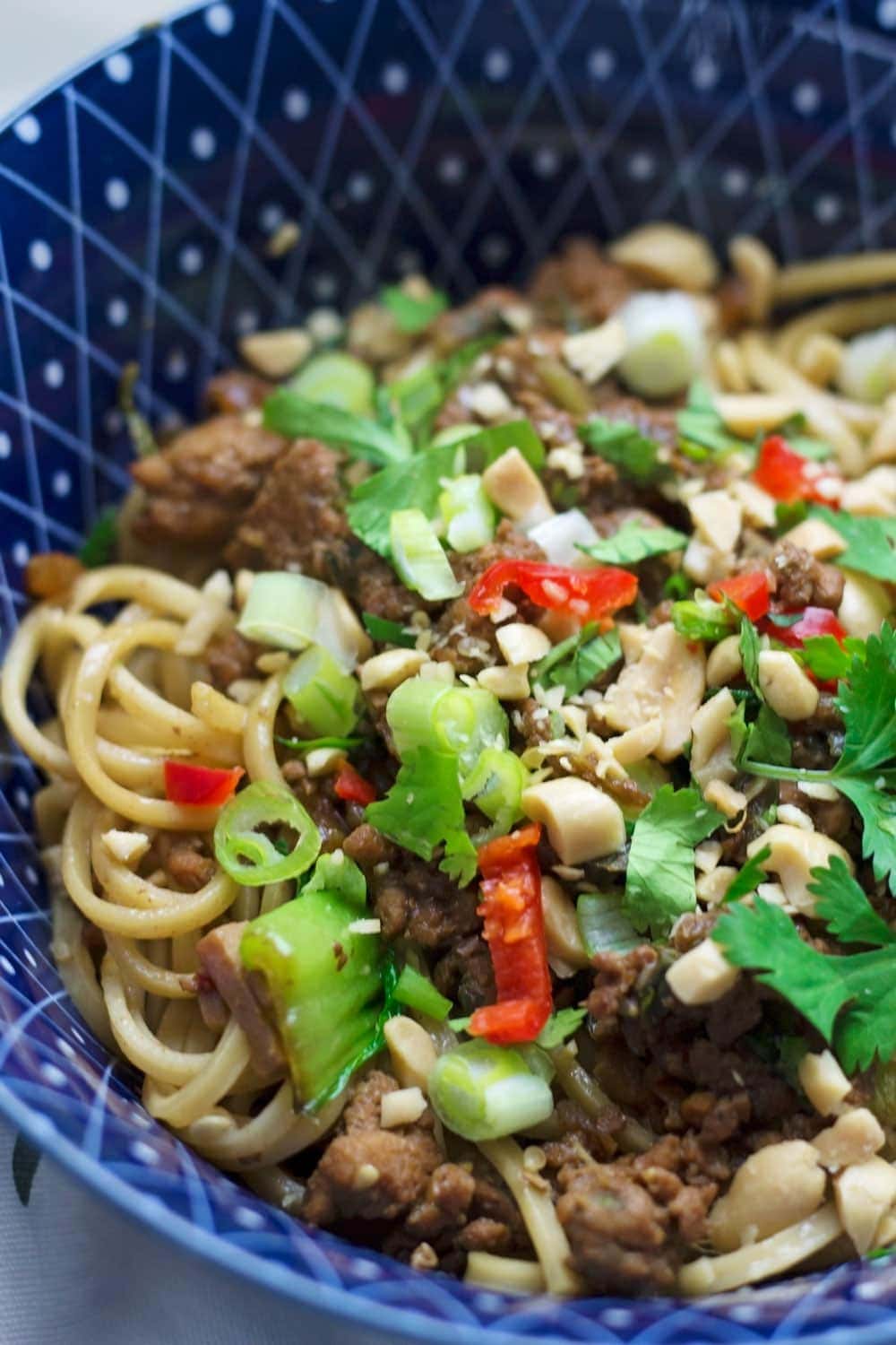 These spicy pork mince noodles are your next easy weeknight recipe! Have dinner on the table in less than half an hour and serve a meal with a kick. 
