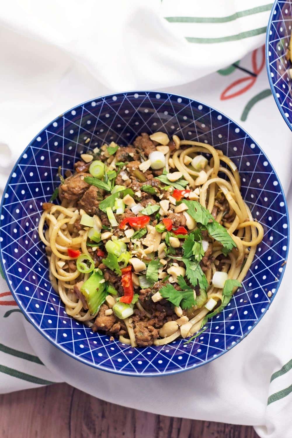 These spicy pork mince noodles are your next easy weeknight recipe! Have dinner on the table in less than half an hour and serve a meal with a kick.
