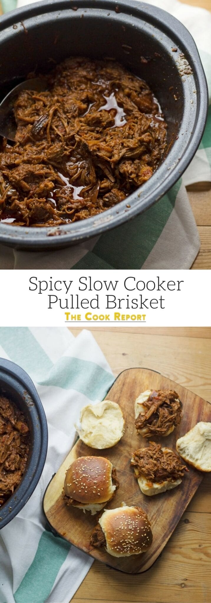 Spicy Slow Cooker Pulled Beef Brisket • The Cook Report