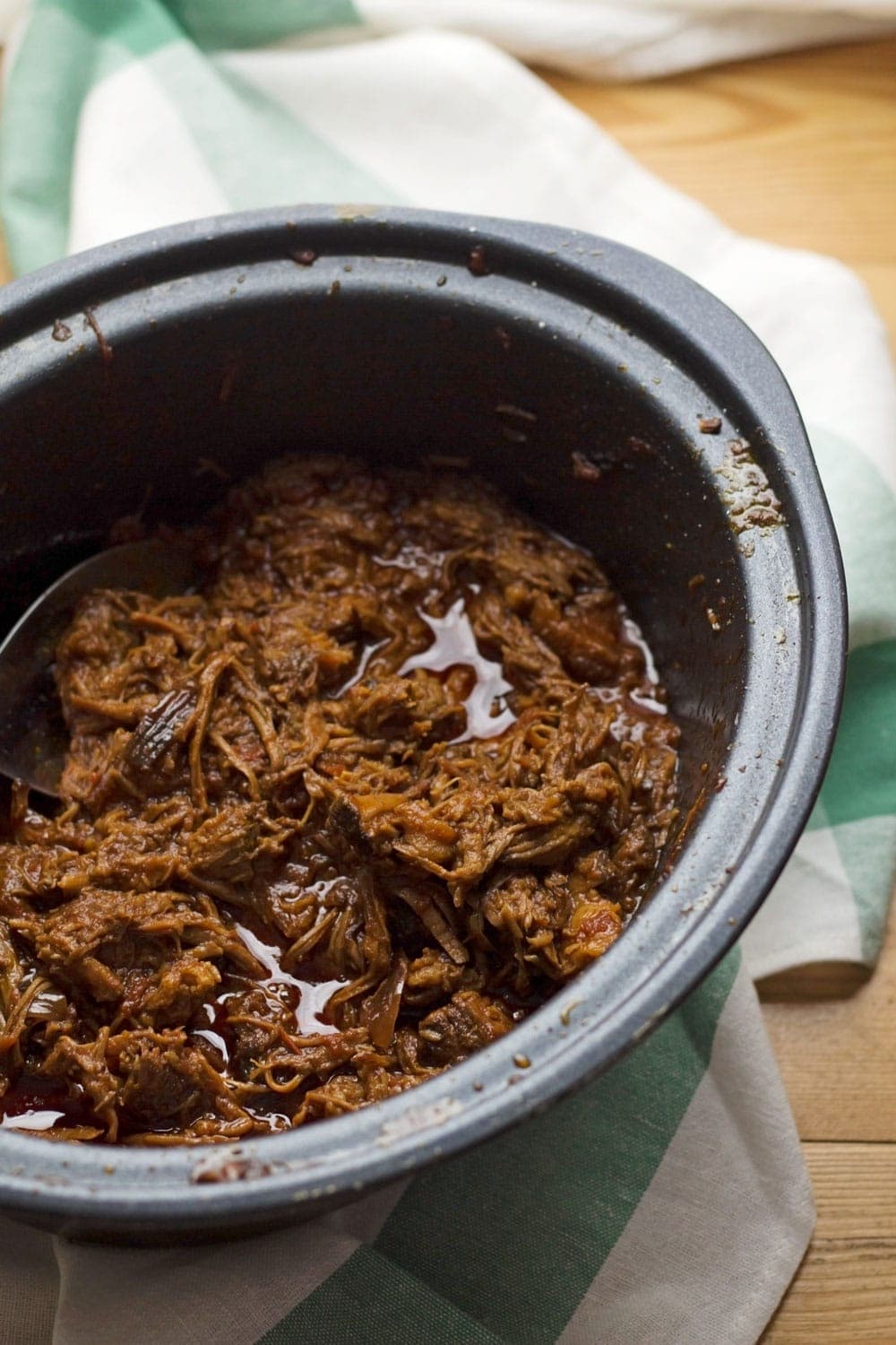 Pulled brisket shop slow cooker