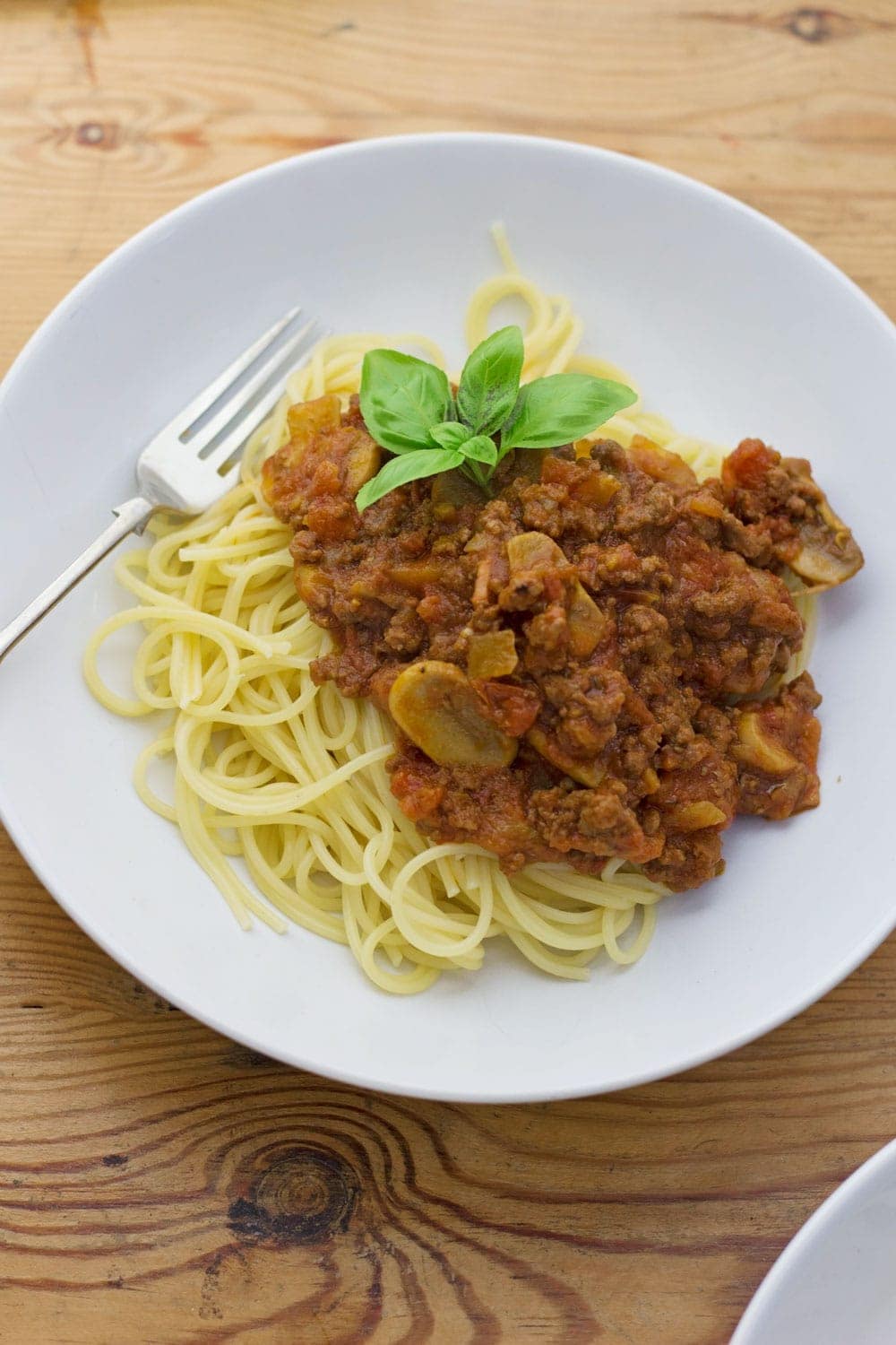 This beef, bacon and mushroom ragu is easy, tasty and the perfect comfort food. Serve on top of spaghetti with a shaving of parmesan.