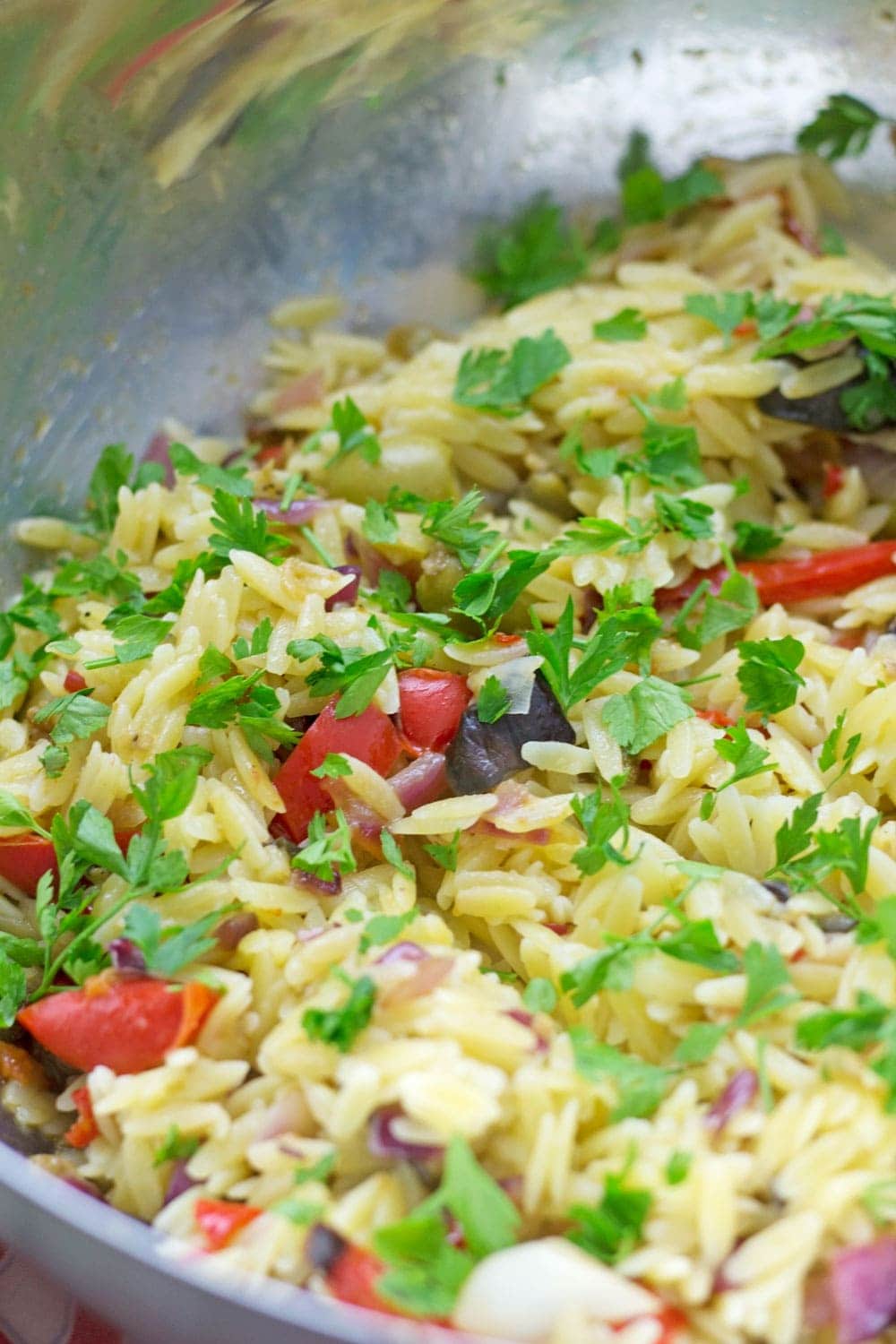 Summer Orzo Salad with Roasted Vegetables • The Cook Report