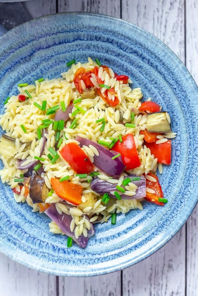 Summer Orzo Salad with Roasted Vegetables • The Cook Report