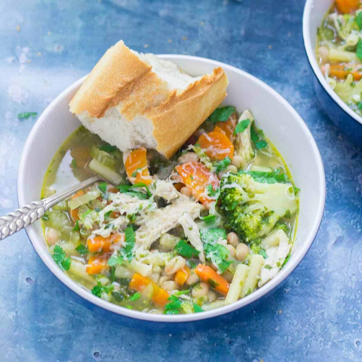 Hearty Chicken Vegetable Soup With Pasta And Beans • The Cook Report