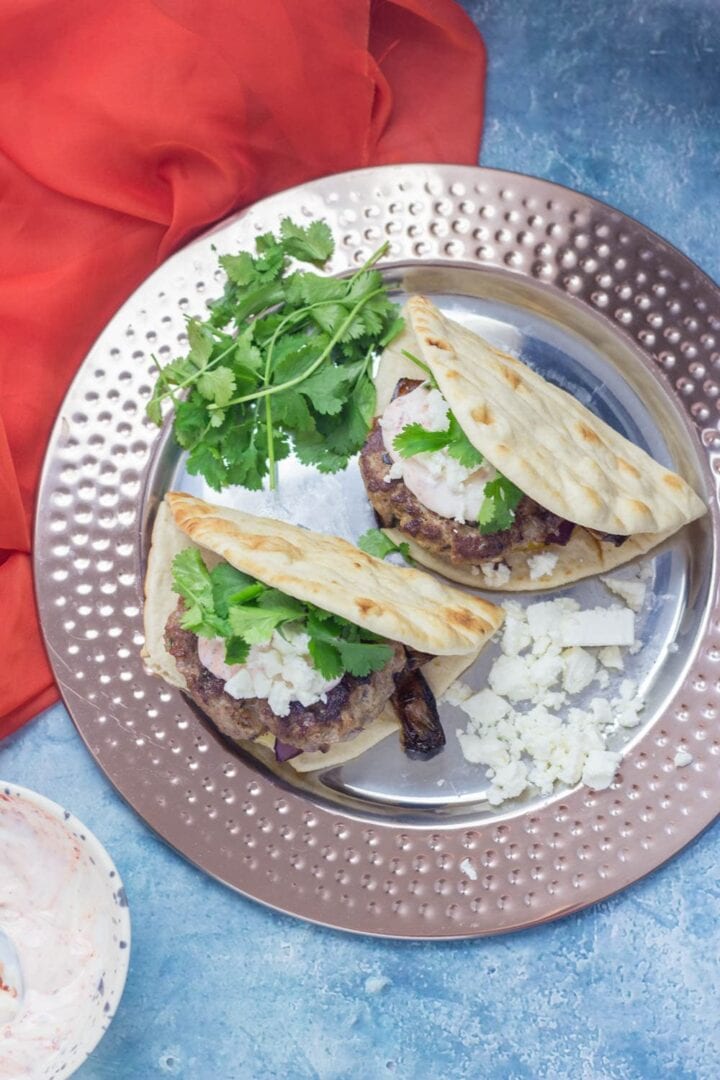 Moroccan Lamb Burger Flatbreads with Chilli Yoghurt • The Cook Report