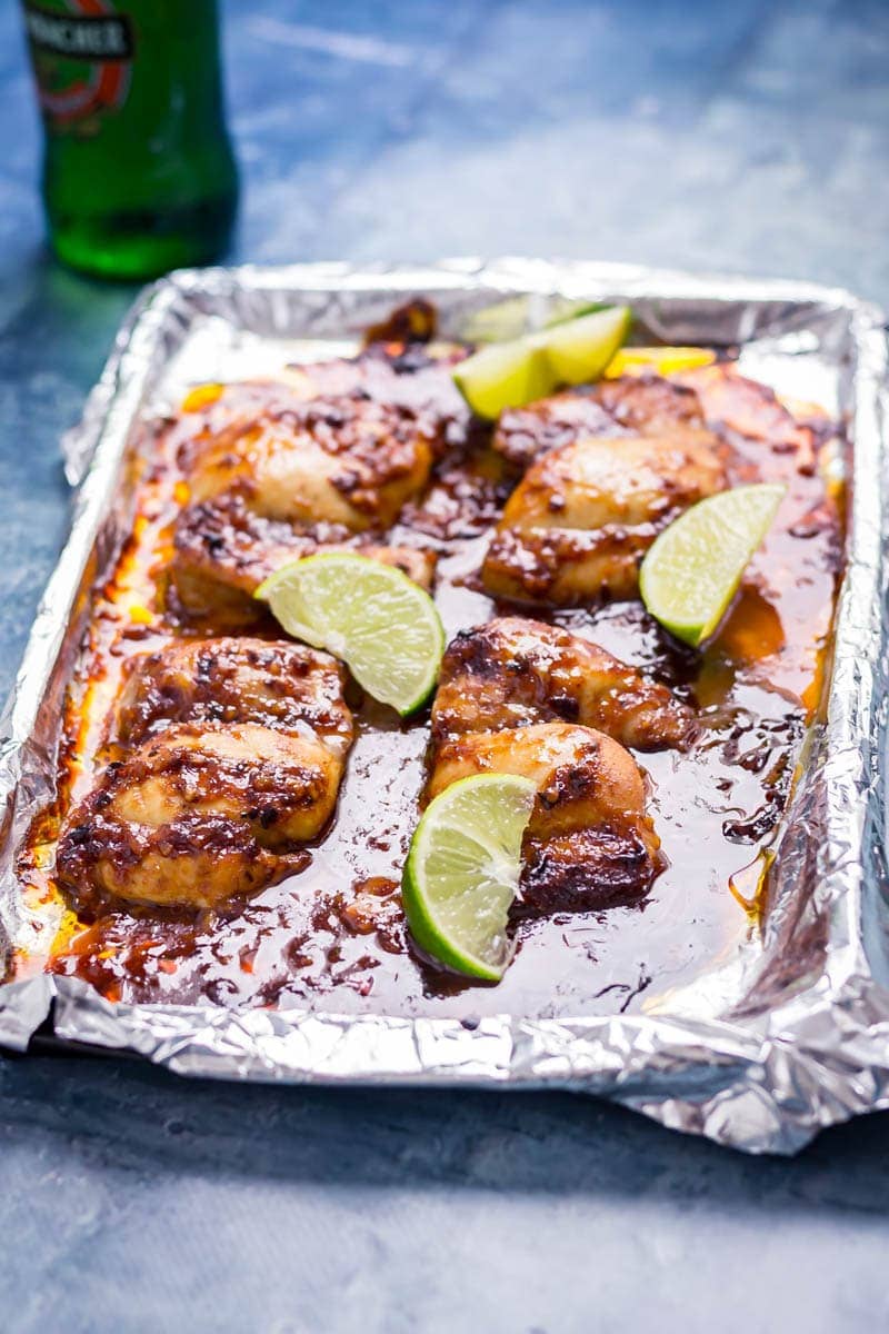 Quick & Easy Honey Chipotle Chicken. This honey chipotle chicken is the perfect combination of sweet and spicy. It's so easy to make and is super versatile, serve it in wraps, sandwiches or with salad...the possibilities are endless! #honey #chipotle #chicken #recipe