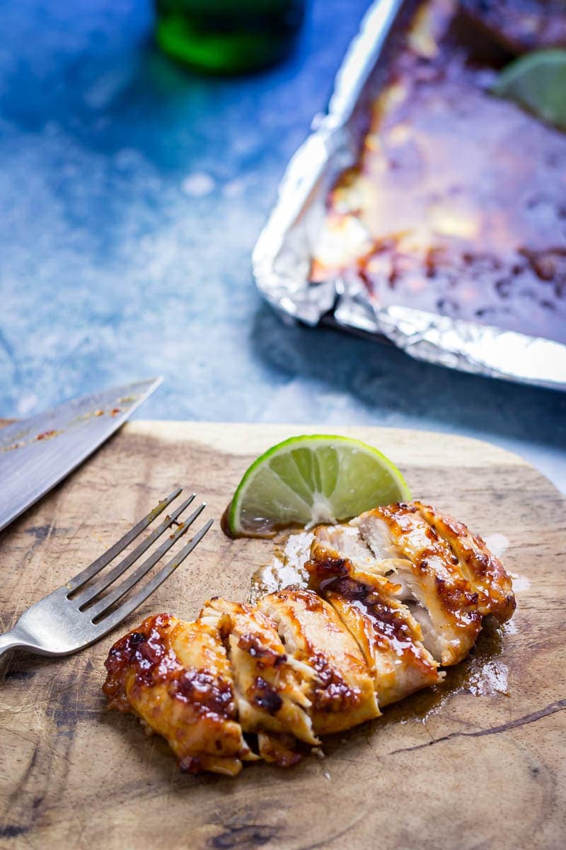 Quick & Easy Honey Chipotle Chicken. This honey chipotle chicken is the perfect combination of sweet and spicy. It's so easy to make and is super versatile, serve it in wraps, sandwiches or with salad...the possibilities are endless! #honey #chipotle #chicken #recipe