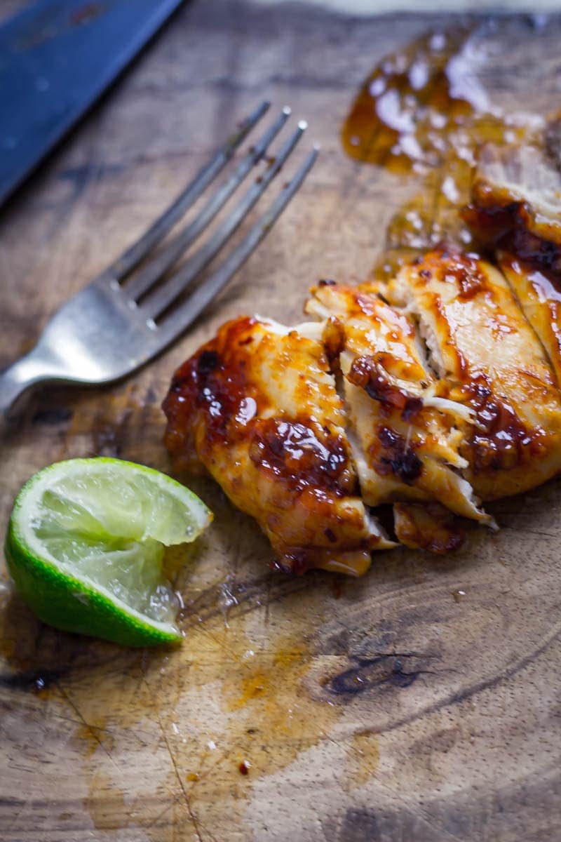 Quick & Easy Honey Chipotle Chicken. This honey chipotle chicken is the perfect combination of sweet and spicy. It's so easy to make and is super versatile, serve it in wraps, sandwiches or with salad...the possibilities are endless! #honey #chipotle #chicken #recipe