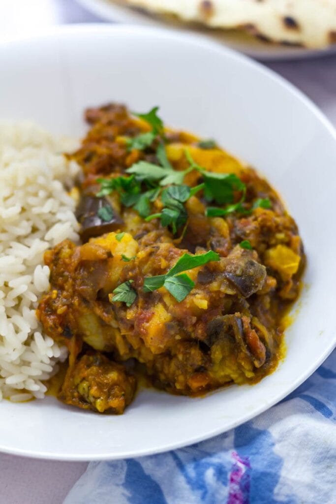 Pressure Cooker Curry with Potato & Aubergine • The Cook Report