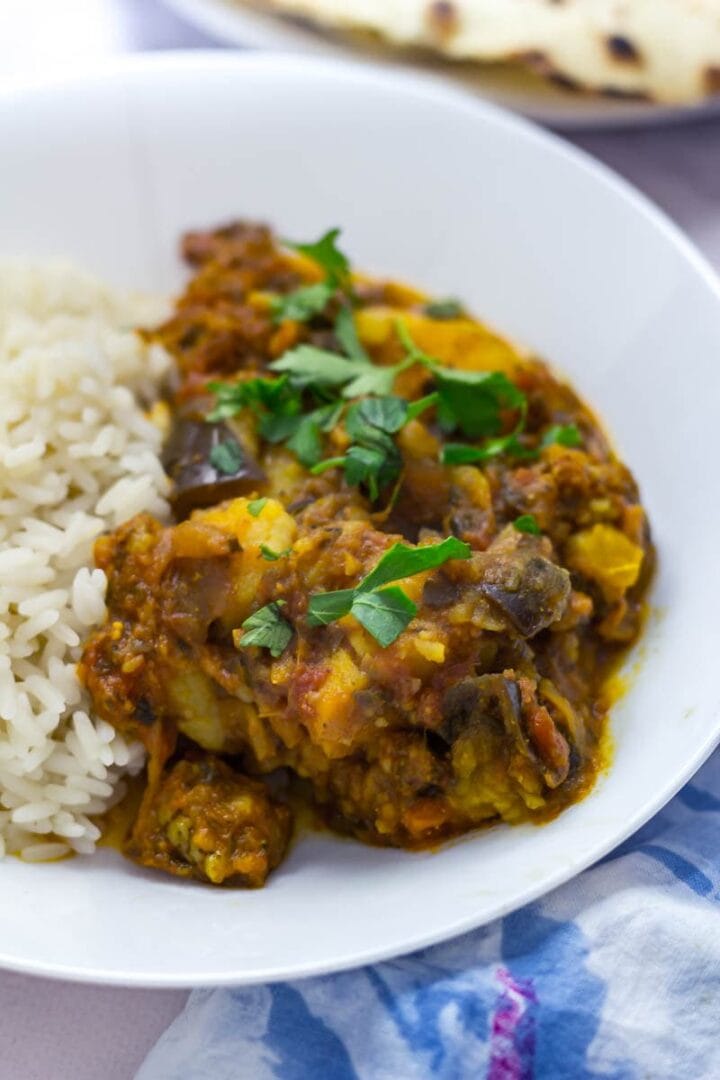 Pressure Cooker Curry with Potato & Aubergine • The Cook Report
