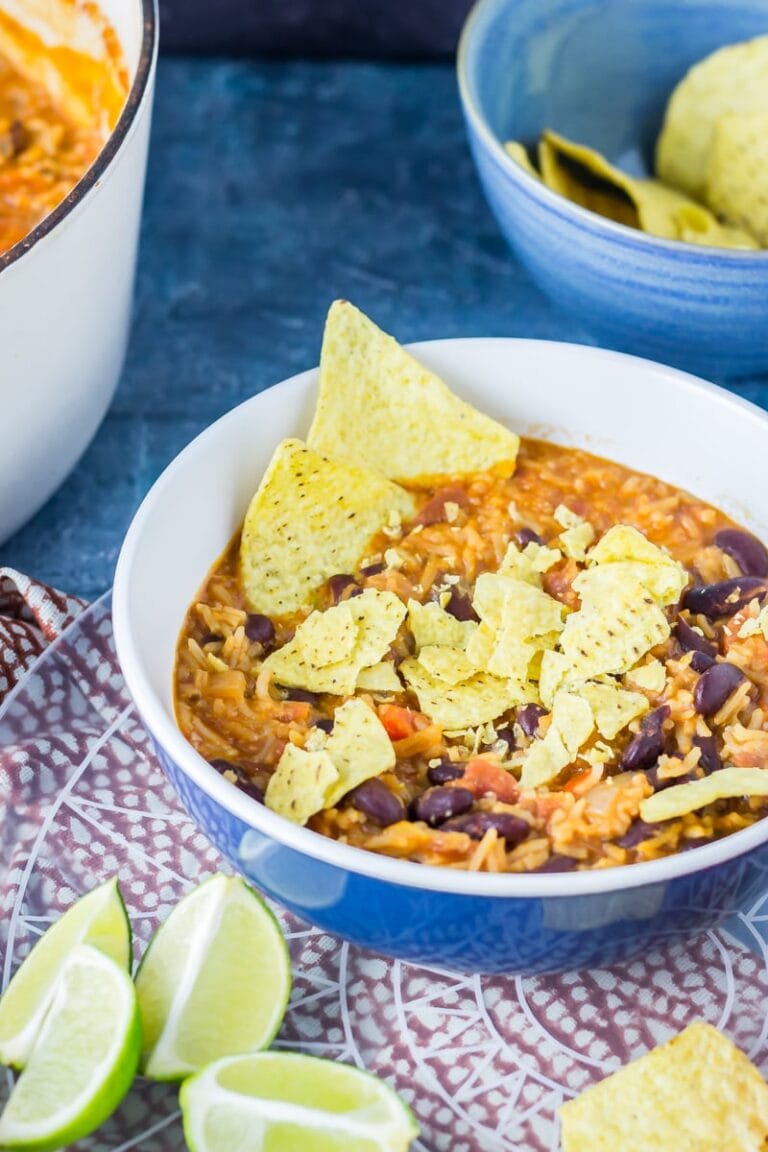Cheesy Mexican Rice and Vegetable Tortilla Stew • The Cook Report