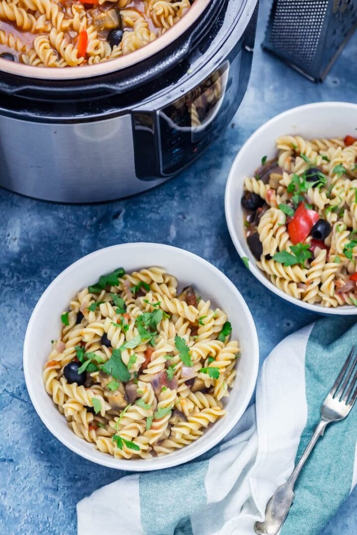 Pressure Cooker Pasta with Mediterranean Vegetables • The Cook Report