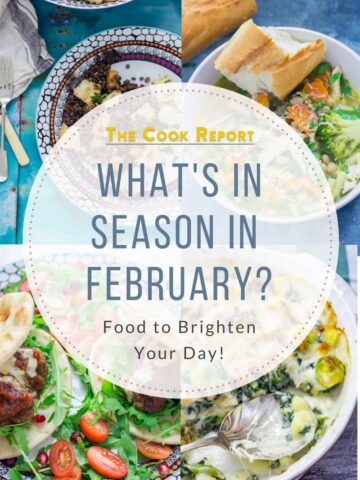What's in season in February? A selection of recipes to brighten up the cold days of February! There's nothing better than eating seasonally to help you through the winter. #seasonal #recipes #february