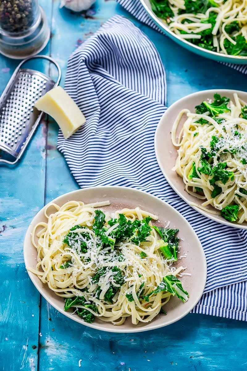 Kale Pasta with Chilli and Garlic • The Cook Report