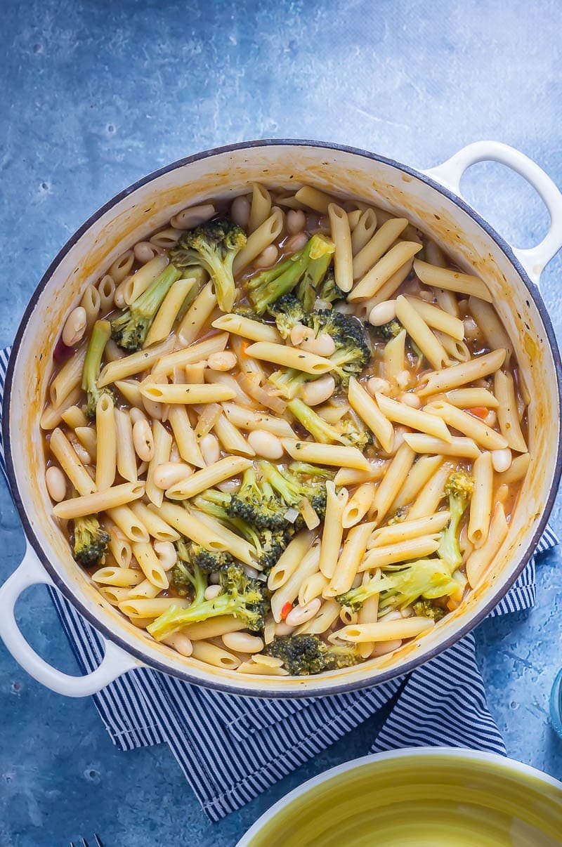 Broccoli and White Bean One Pot Pasta • The Cook Report