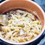 Creamy chicken pasta in a pressure cooker