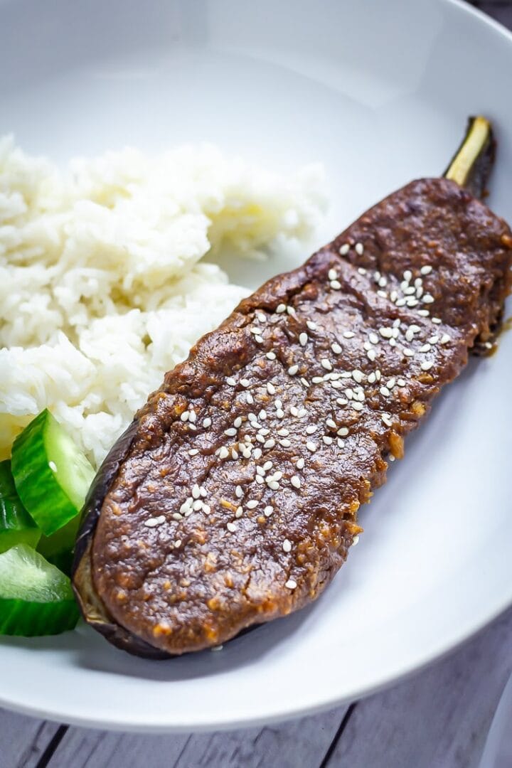Roasted Aubergine with Satay Sauce • The Cook Report
