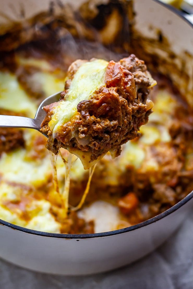 Spoonful of one pot lasagne