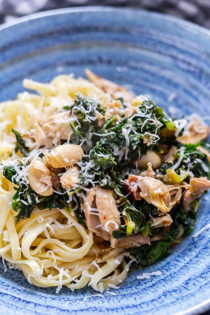 Pressure Cooker Chicken Casserole with Kale & White Beans • The Cook Report