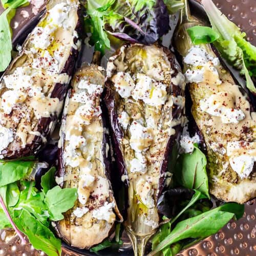 Baked Aubergine with Tahini and Goat's Cheese • The Cook Report