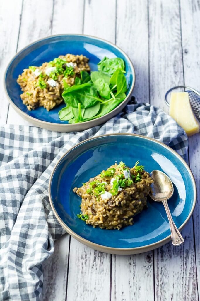 Black Garlic Risotto with Mushroom • The Cook Report