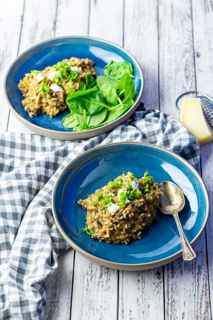 Black Garlic Risotto with Mushroom • The Cook Report