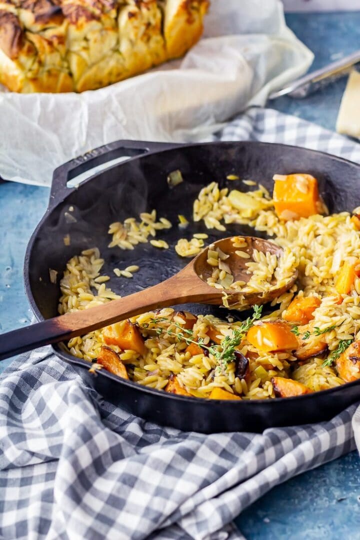 One Pot Orzo with Roasted Butternut Squash • The Cook Report