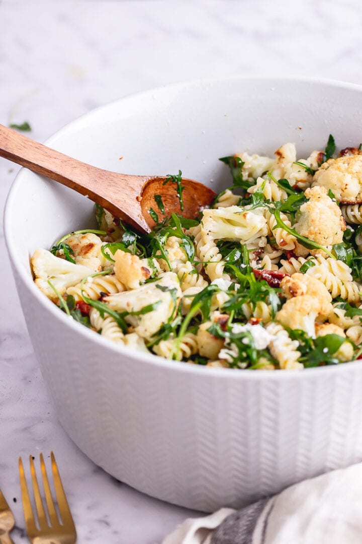 Roasted Cauliflower Pasta With Zingy Dressing The Cook Report