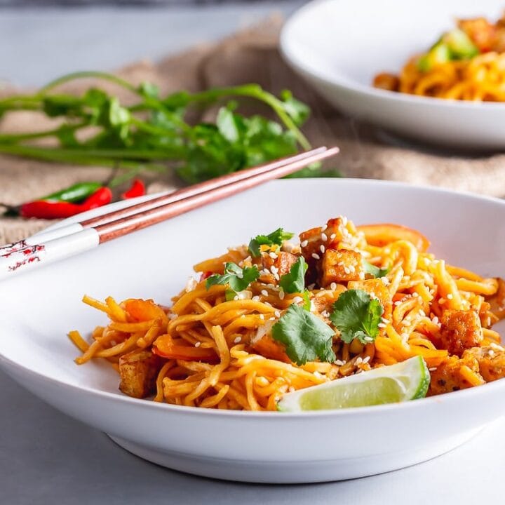 Spicy Noodles with Crispy Tofu • The Cook Report
