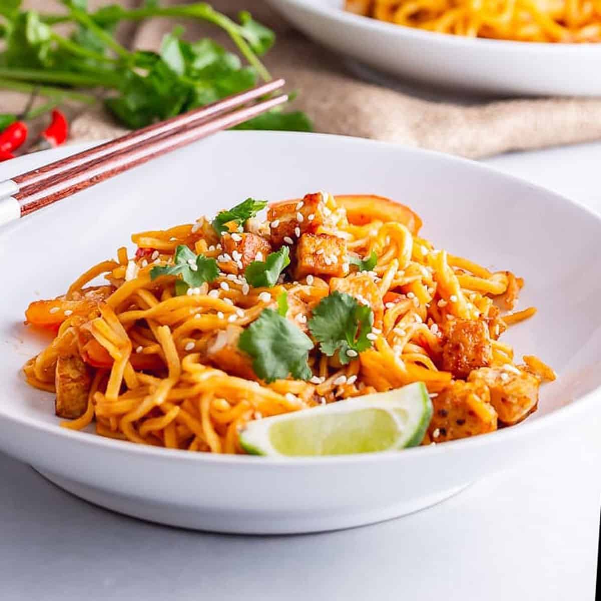 Spicy Noodles with Crispy Tofu • The Cook Report