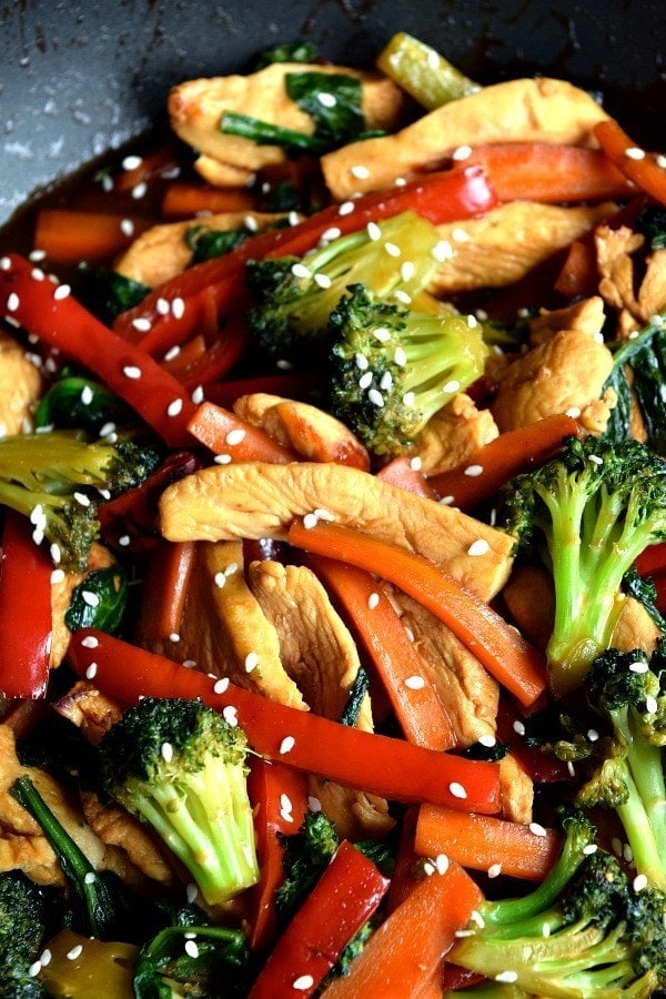 20 Minute Dinners: 20 minute chicken stir fry from the shmidty wife