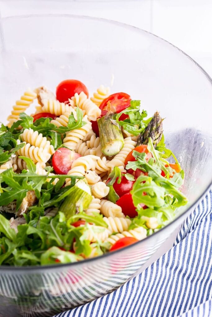 Mackerel Pasta Salad with Asparagus • The Cook Report