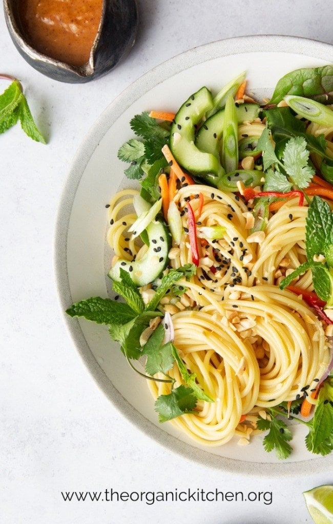 Spring Roll Spaghetti Bowl